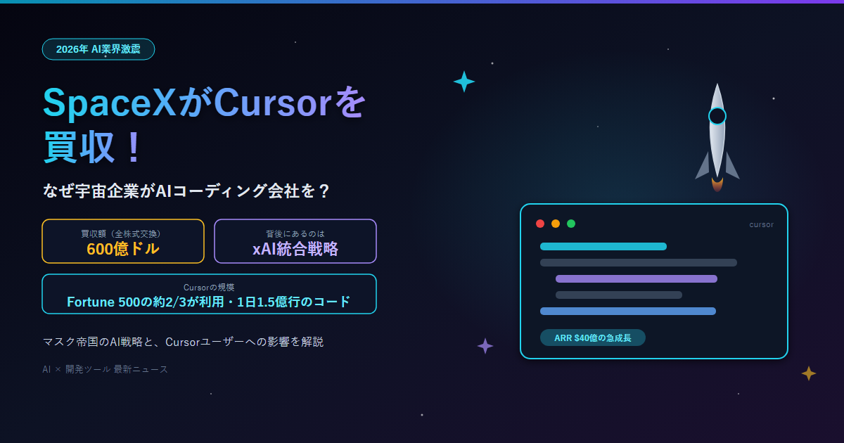 SpaceX Cursor買収 解説
